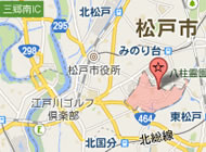 長期入院に適した立地は松戸駅からのアクセスが便利です。